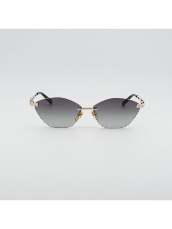 Gucci GG2050S 002 Sunglasses Gold Cat Eye Frame, Grey Lenses main image 6